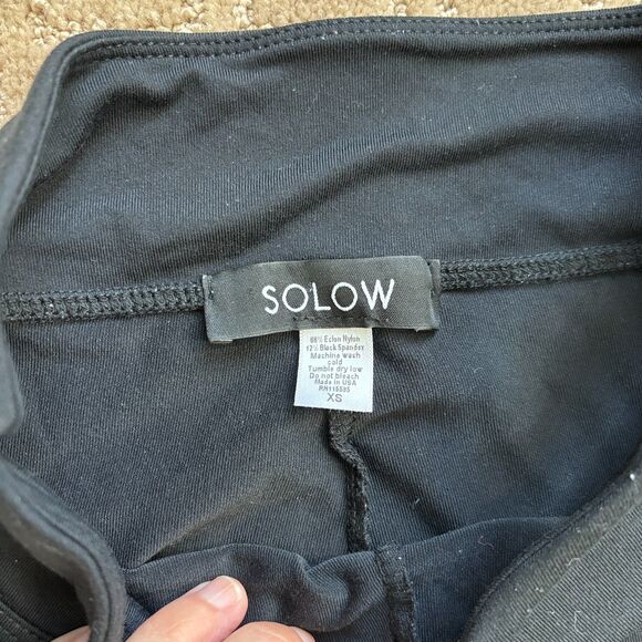 Solow Deconstructed Activewear Bundle Bras (S) Leggings (XS/S) Black Rip Cutout - Picture 7 of 12